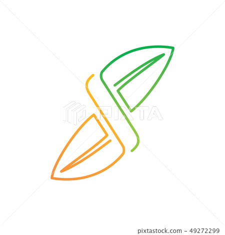 Leaf Logo Design Vector Template Set 49272299