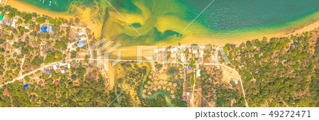 aerial view a narrow route around Phayam island 49272471