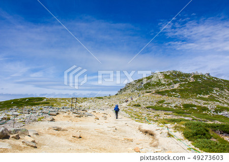 People walking on the ridge 49273603