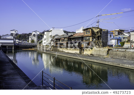 岡山倉敷市Tamashima Tamashima Town保護區Tamegawa排水機站 49273723