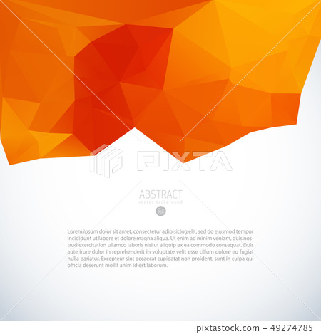 Red triangle background banner brochure template Red triangle background banner brochure template 49274785