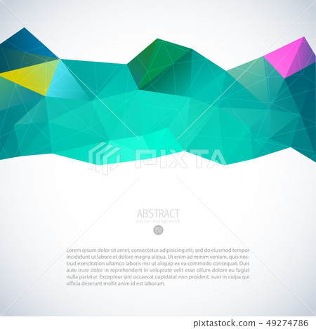 Color triangle background banner brochure template 49274786