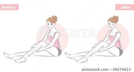 woman about hair removal woman about hair removal 49274812