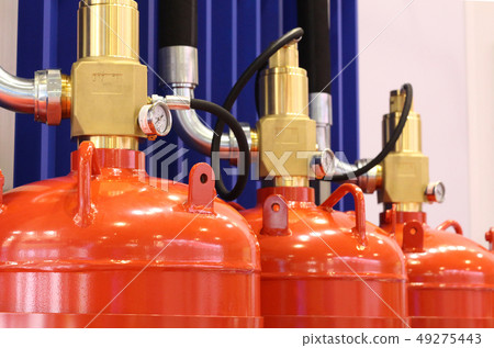 Automatic gas extinguishing installation. 49275443