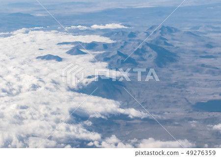 Landscape with mountains and clouds 49276359