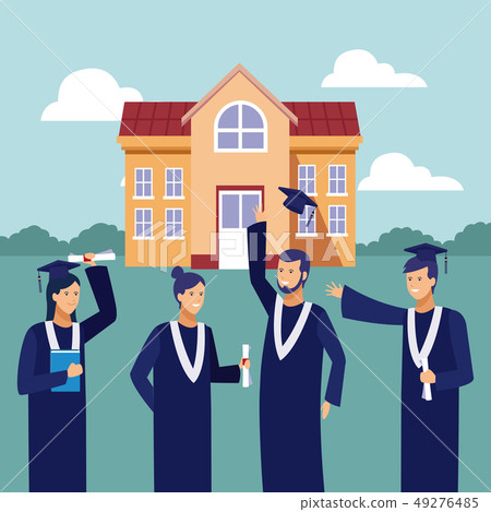 Students graduation celebration Students graduation celebration 49276485