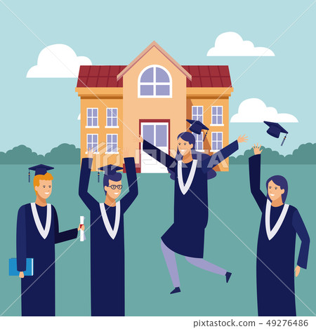 Students graduation celebration Students graduation celebration 49276486