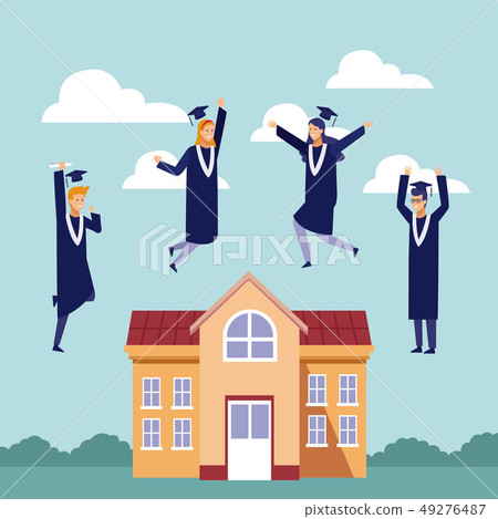 Students graduation celebration Students graduation celebration 49276487