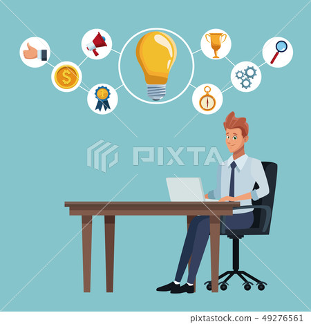 Businessman executive cartoon Businessman executive cartoon 49276561