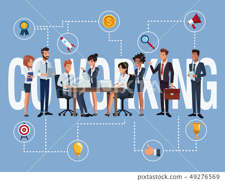 Business coworkers cartoons Business coworkers cartoons 49276569