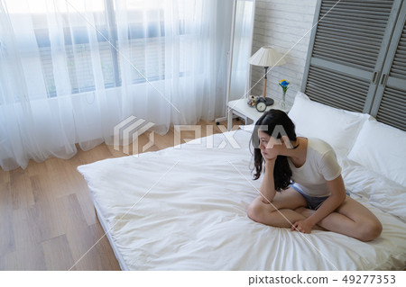 beautiful female indoors bad mood. beautiful female indoors bad mood. 49277353