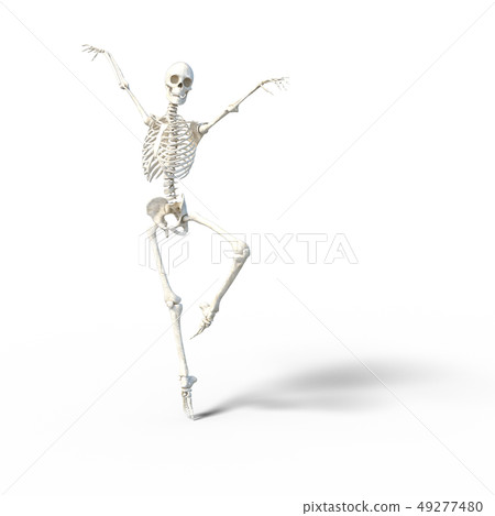 Skeleton skeleton skeleton perming3DCG illustrations material 49277480