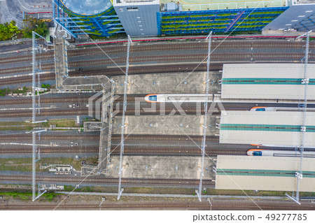 THSR Kaohsiung Station with train passing. THSR Kaohsiung Station with train passing. 49277785