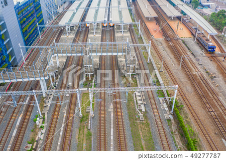 THSR Kaohsiung Station with train passing. THSR Kaohsiung Station with train passing. 49277787