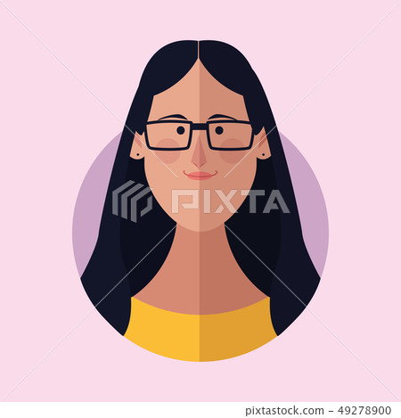 woman face cartoon woman face cartoon 49278900