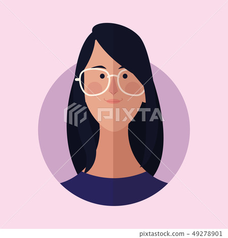 woman face cartoon woman face cartoon 49278901