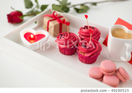 close up of red sweets for valentines day close up of red sweets for valentines day 49280523