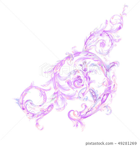 Abstract paisley element 49281269