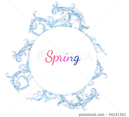 Abstract paisley element Abstract paisley element 49281302