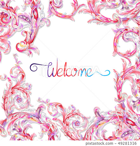 Abstract paisley element 49281316
