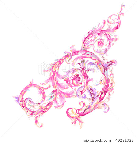 Abstract paisley element Abstract paisley element 49281323