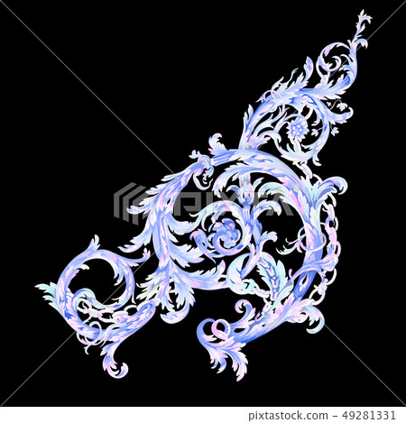 Abstract paisley element Abstract paisley element 49281331