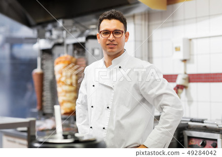 chef at kebab shop 49284042