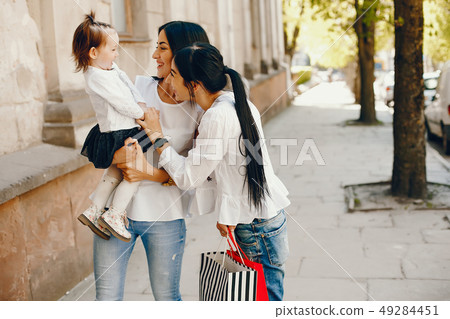 Three sisters in a city Three sisters in a city 49284451