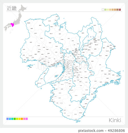 近畿地圖/近畿(白色地圖樣式) 近畿地圖/近畿(白色地圖樣式) 49286806