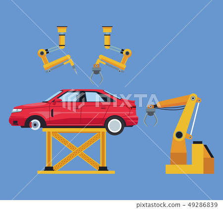 Car factory and shop 49286839