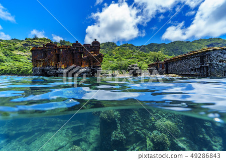 Ogasawara Chichishima Sakaiura Coast Stranding Vessel Sabae Maru Ogasawara Chichishima Sakaiura Coast Stranding Vessel Sabae Maru 49286843
