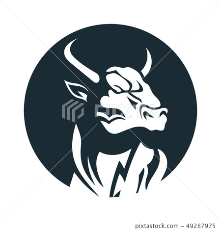 Bull head logo Bull head logo 49287975