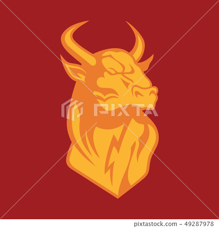 Bull head logo Bull head logo 49287978