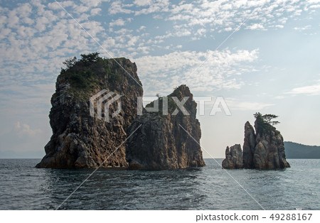 Saburo rock in front of Oki island 49288167