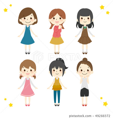 微笑的女孩 49288372