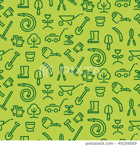 garden tools pattern garden tools pattern 49289889