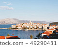 Korcula Old Town at sunset 49290431