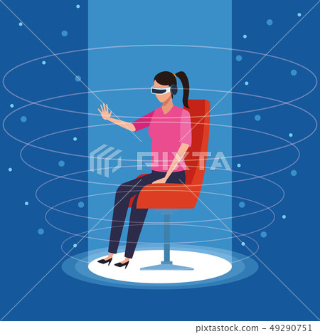Virtual reality technology - Stock Illustration [49290751] - PIXTA