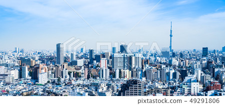 Townscape around Tokyo Sky Tree and Bunkyo-ku, Taito-ku 49291806