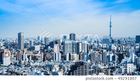 Townscape around Tokyo Sky Tree and Bunkyo-ku, Taito-ku 49291807