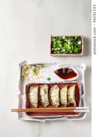Dumplings Gyozas potstickers Dumplings Gyozas potstickers 49292193