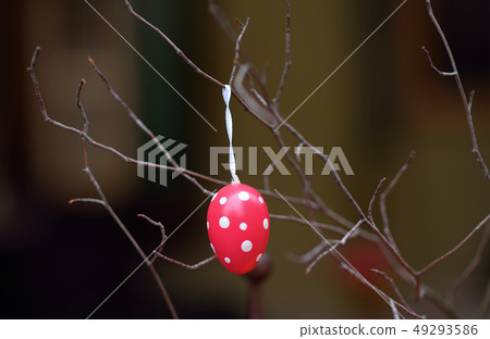 Easter decorations on the street of France Easter decorations on the street of France 49293586