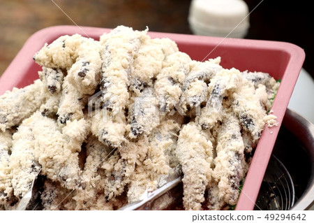 Fried fish at street food 49294642