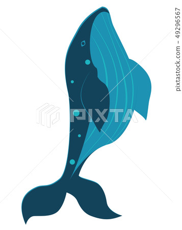 Stylized whale silhouette Stylized whale silhouette 49296567