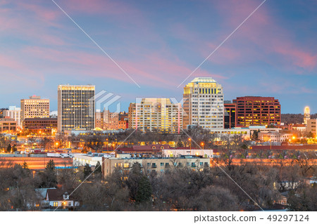 Colorado Springs, Colorado, USA downtown city Colorado Springs, Colorado, USA downtown city 49297124