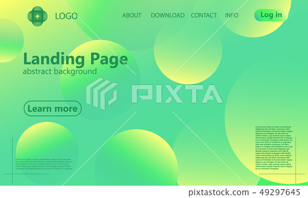 Website landing page. Geometric background. 49297645