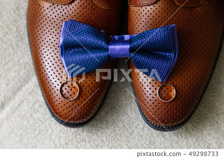 Men's accessories for the groom on the wedding day 49298733