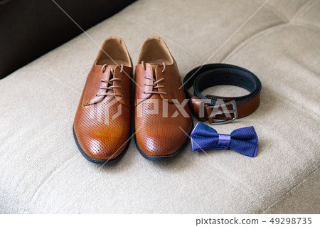 Men's accessories for the groom on the wedding day 49298735