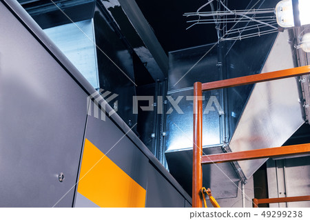 duct, ductwork, ventilation, air conditioning, industrial, modern, metallic 49299238