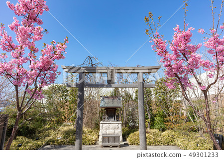 Railway shrine on the rooftop of Hakata Station _ (Tsubame no Toki Hiroba inside, Sumiyoshi Shrine in Hakata ward) Railway shrine on the rooftop of Hakata Station _ (Tsubame no Toki Hiroba inside, Sumiyoshi Shrine in Hakata ward) 49301233